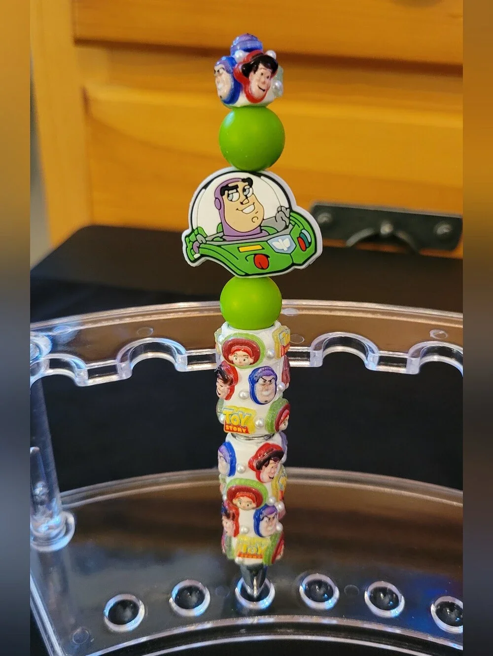 Handmade Beaded Pen - Green